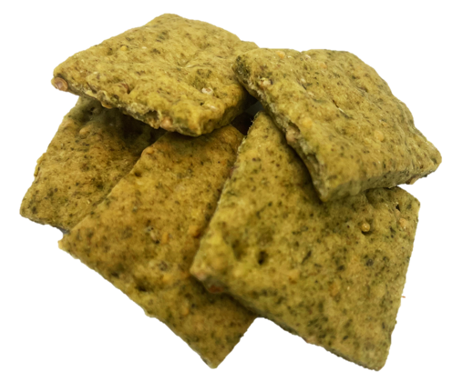 Crackers bio à l’ail des ours et graines de moutarde