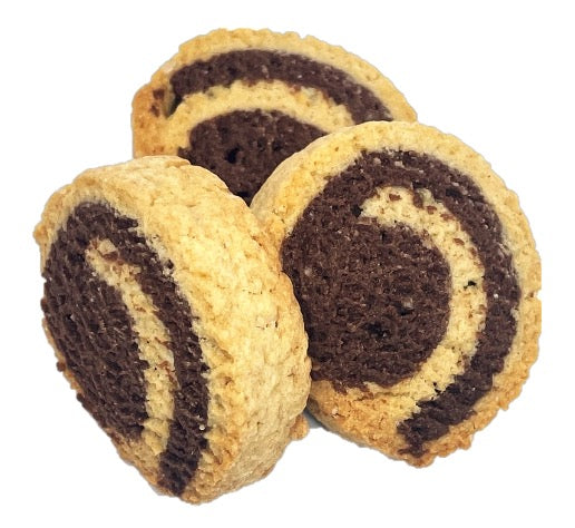 Tourbillons coeur chocolat bio - sablés croquants